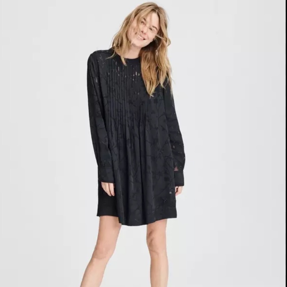 NWT Rag & Bone Black Rubie Mini Dress Size Small MSRP $595